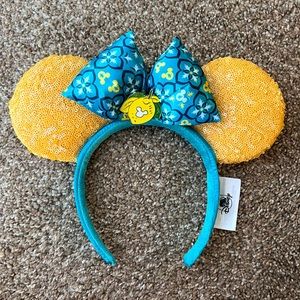 2022 Disney Parks EPCOT Italy Limoncello Minnie Mouse Ears Headband